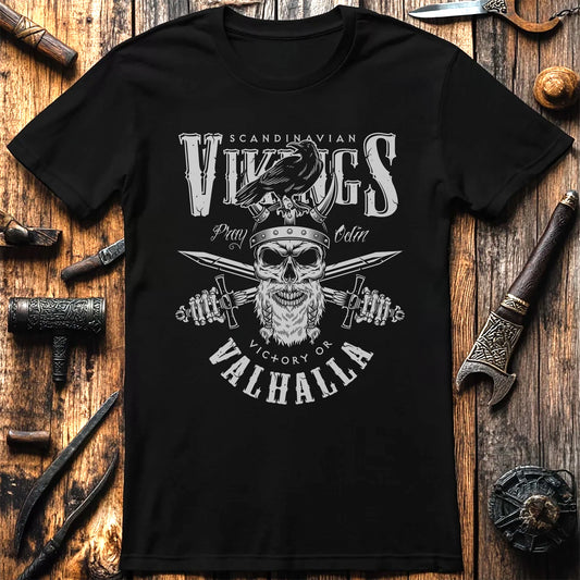 Vikings Valhalla Crow T-Shirt