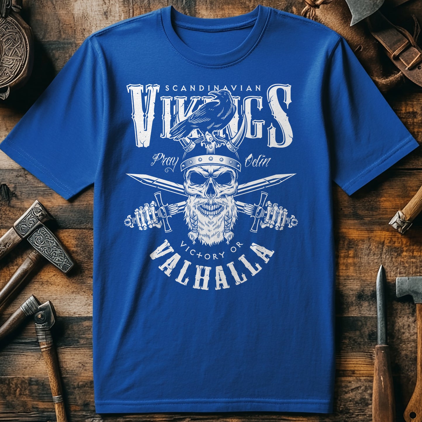 Vikings Valhalla Crow T-Shirt